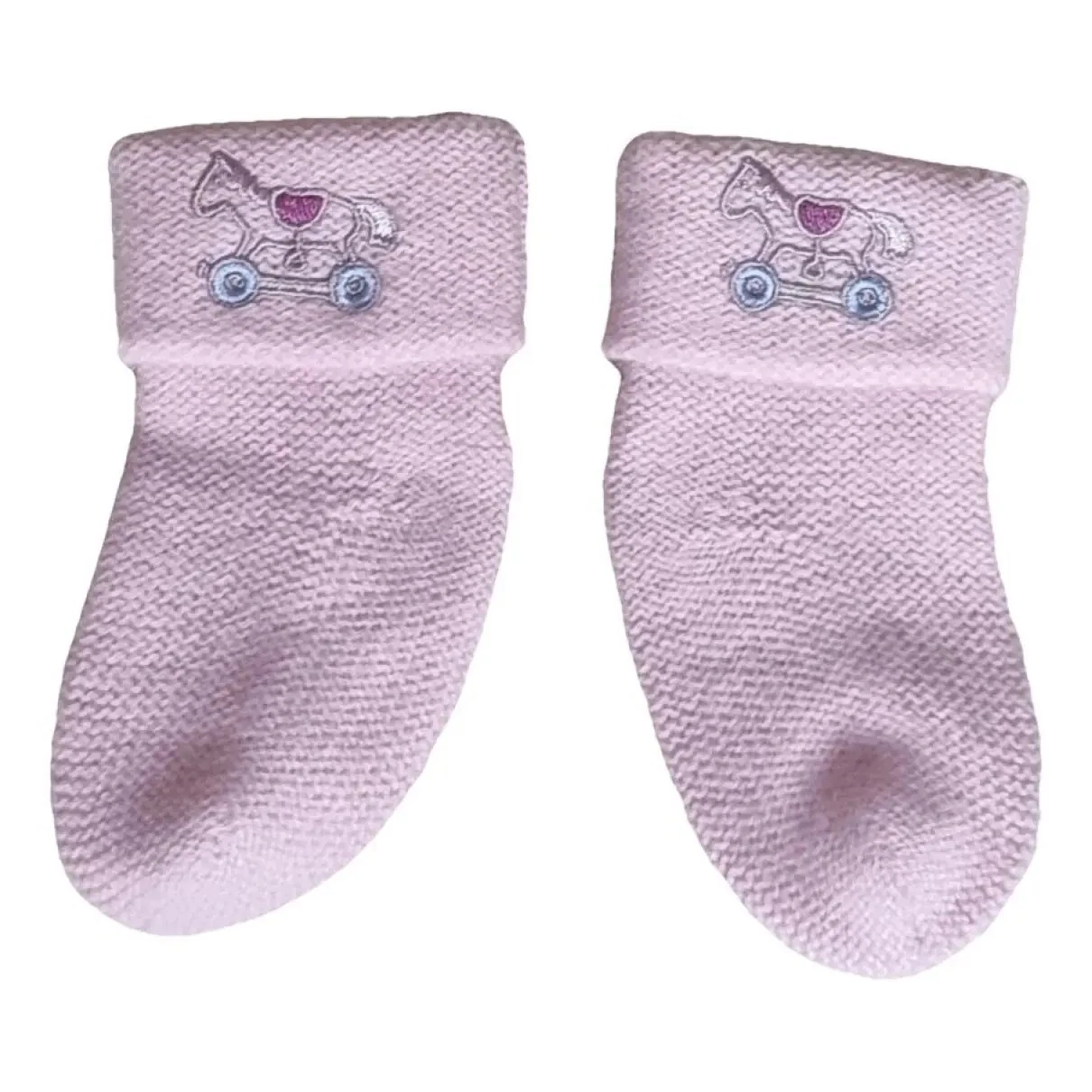 BNWT Hermes Cabriole Cashmere Baby Socks Pink Embroidered Motif Infant Luxury
Opens in a new window