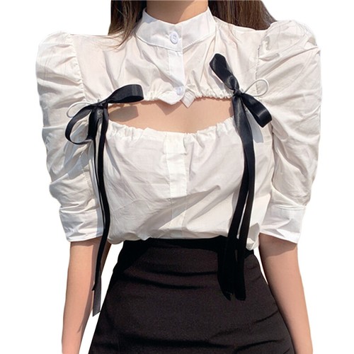 Chemisier Redherring Noir - Taille 10, Manches Courtes