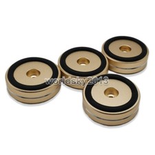 4pcs Full Aluminum Speaker Shock-absorbing Feet Pad Isolation Stand Pad  50x15mm