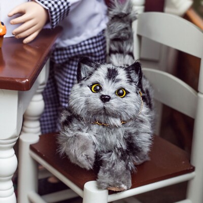 The Queen's Treasures Grey Striped Kitty Cat Pet Fits 18 Inch American Girl Doll