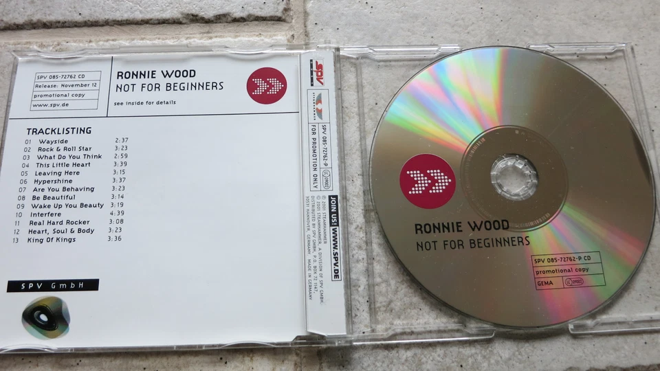Ronnie Wood – Not For Beginners PROMO-CD SPV GmbH – SPV 085-72762-P CD - Bild 4 von 4