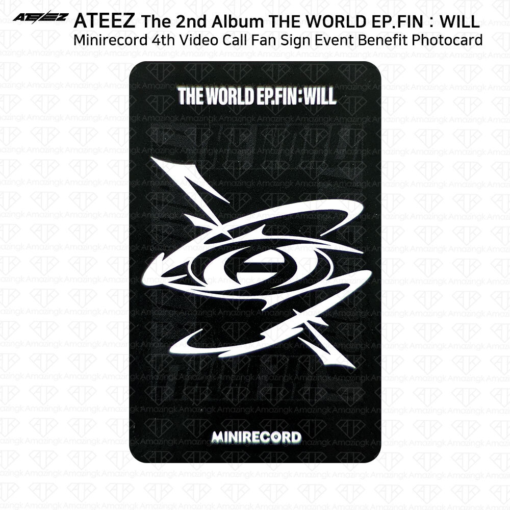 ATEEZ THE WORLD EP.FIN WILL Minirecord 4th Video Call Event