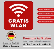 Aufkleber WLAN Sticker Schild Cafe Bistro Shop Bar Hotel Wetterfest UV-Best&auml;ndig