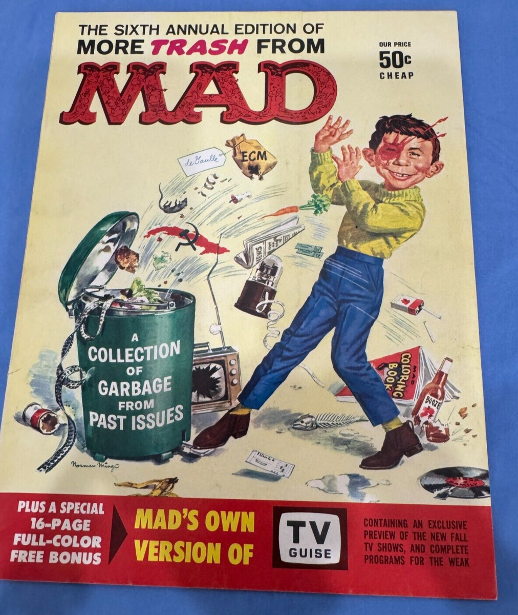 HIGH GRADE More Trash from MAD MAGAZINE #6 W/INSERT 1959 NM