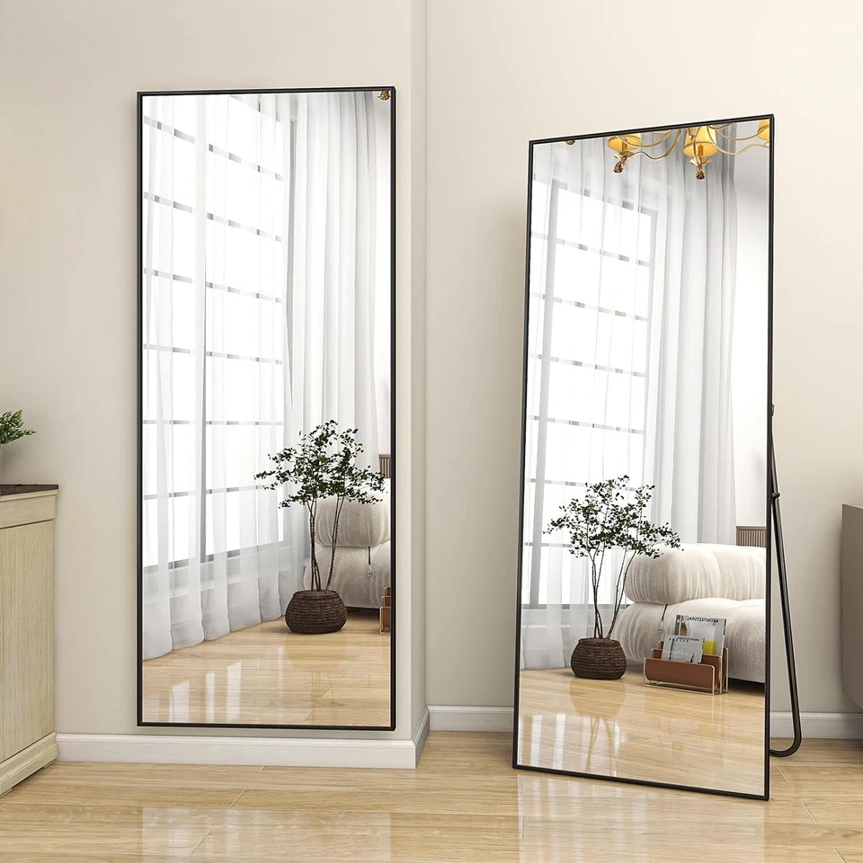 Spiegel Groß 53 X 163 cm Minimalistische Rahmen Standspiegel Robust Modern Ganzk - Bild 2 von 4