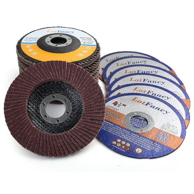 4.5x7/8" 40/60/80/120 Grit Aluminum Oxide Flat Flap Disc Grinding
