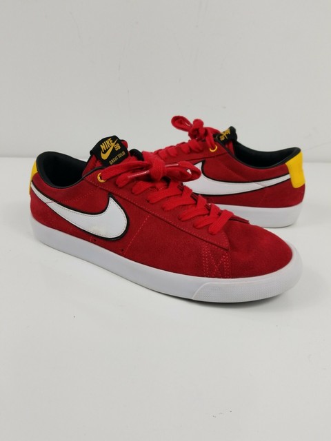 nike sb blazer low gt university red