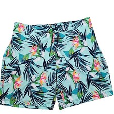  g George Green Tropical Print Swim Trunks Size XL 40-42 Cargo Pocket Elastic