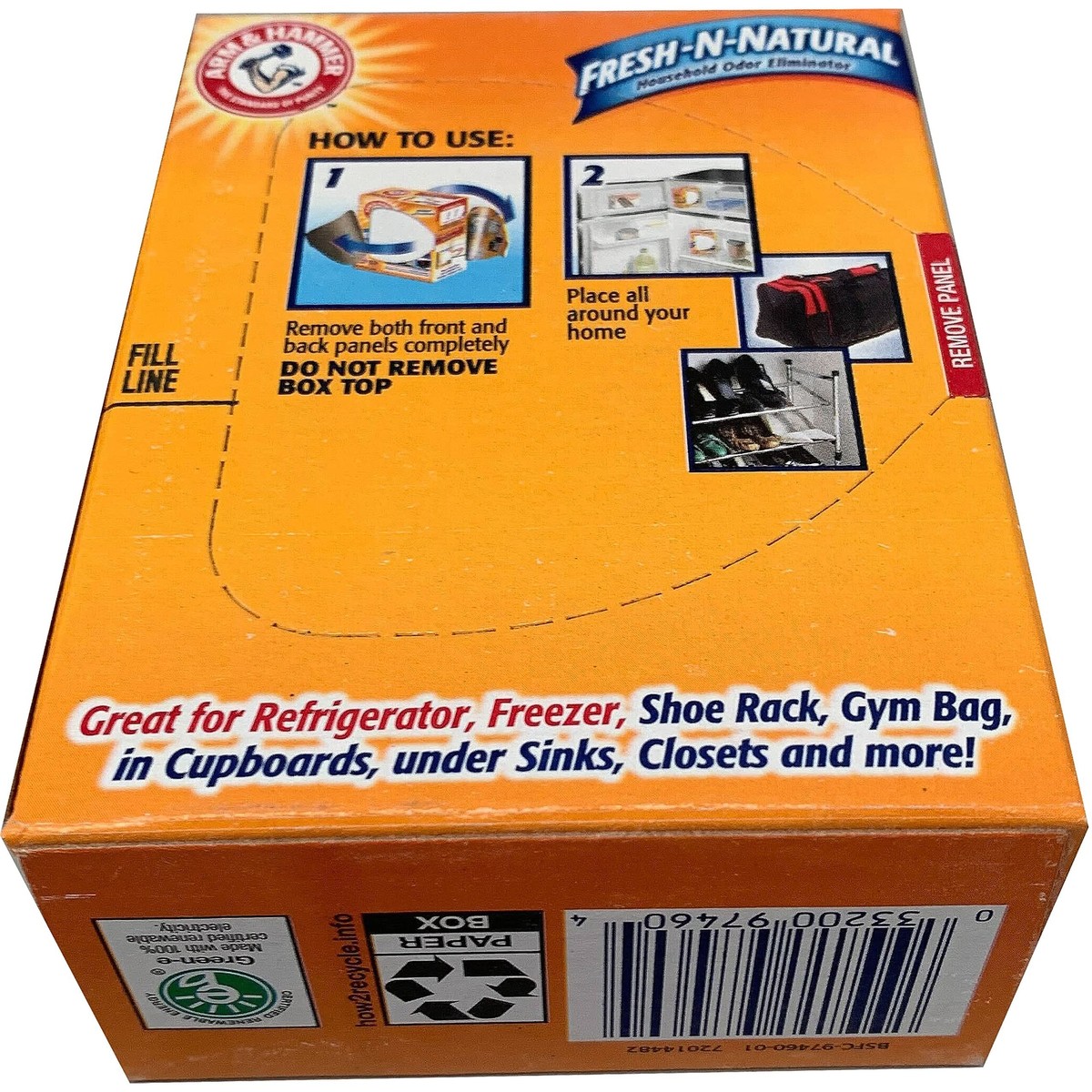ARM & HAMMER 14 oz. Baking Soda Fridge-N-Freezer Odor Absorber (6 pack) 00020-6 ARM & HAMMER 14 oz. Baking Soda Fridge-N-Freezer Odor Absorber (6 pack) 00020-6