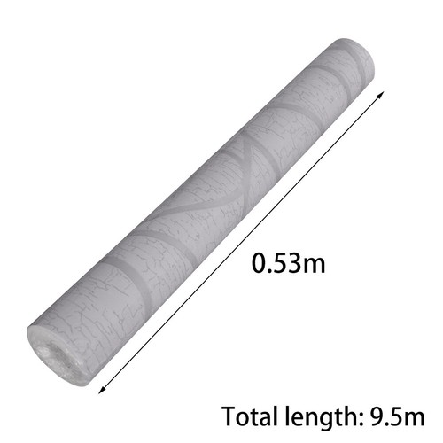 3D Damask Sliver Wave Wallpaper Rolls Home Decor Silver Grey Wall Paper Cover UK - Picture 3 of 6