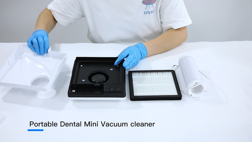 Dental Vacuum Cleaner Dust Collector LED Extractor Polishing Suction Machine - Video 1 van 1