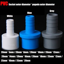20mm 25mm PVC Pipe Connector Fittings Adapter to Hose OD 5/8/10/12/14/16/18/20mm