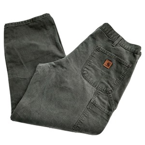 Carhartt B136 MOS Dungaree Fit Duck Carpenter Pants 38X30 Double Front GUC!! | eBay