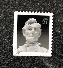 USA2014 #4860 21c Abraham Lincoln Memorial Single From Sheet Mint NH 