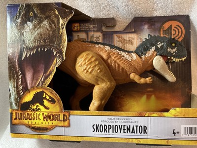 Jurassic World Dominion Skorpiovenator Dinosaur Figure  Roar Strikers Mattel NEW