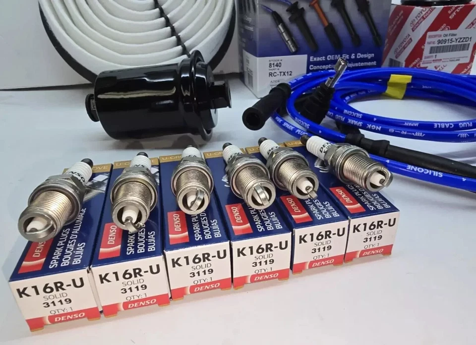 Kit de puesta a punto con cables y filtros NGK 1988-1995 camioneta Toyota 4runner V6 3,0 L Foto 4 de 4