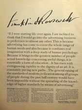 Magazine Publishers Association Franklin D Roosevelt Quote Vintage Print Ad 1970