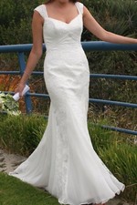 Maggie Sottero Wedding Dress-MANDY- size 12 lace white--beautiful!!
