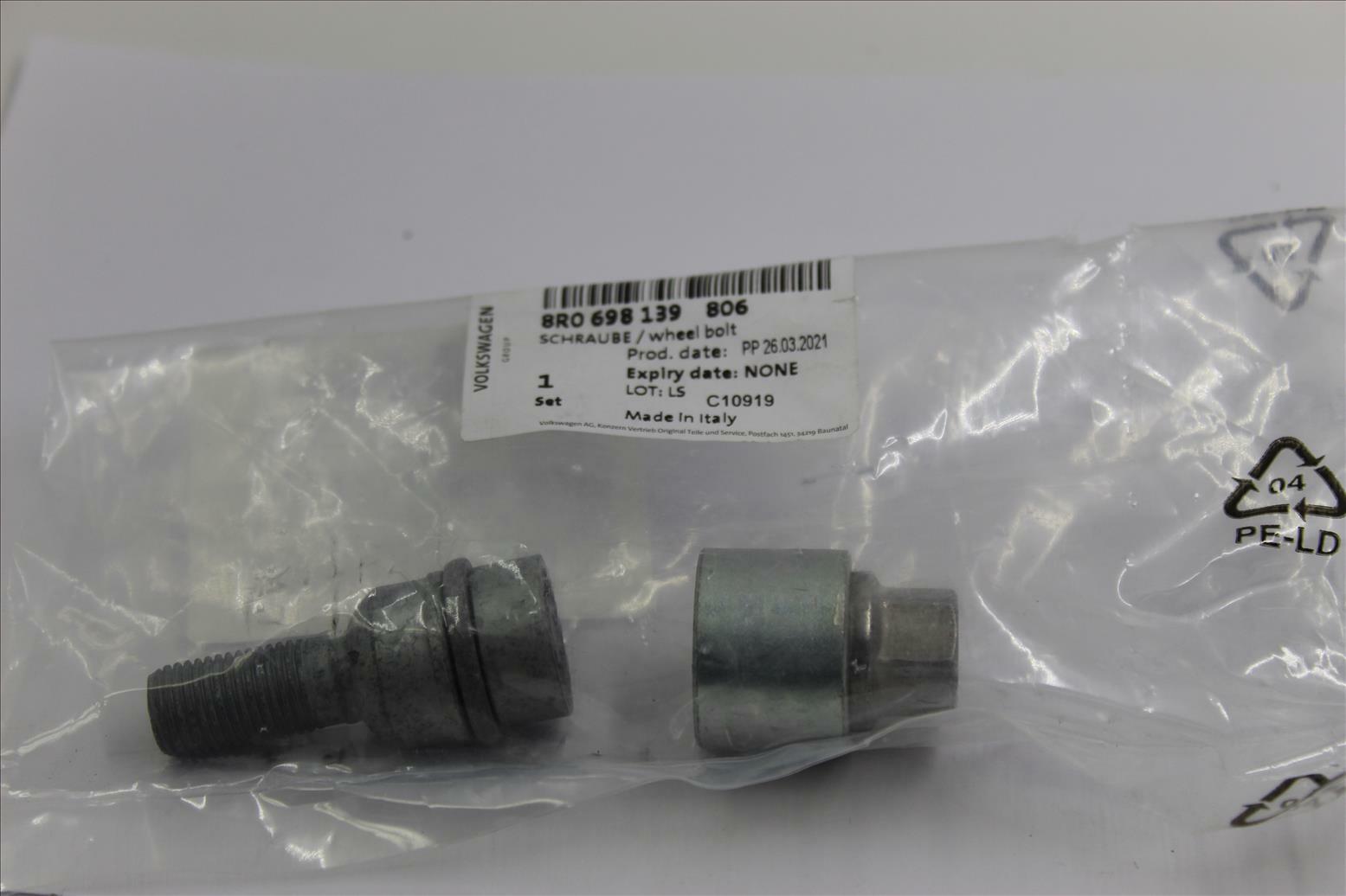 Genuine Audi Wheel Bolt 8r0698139 806 for sale online | eBay