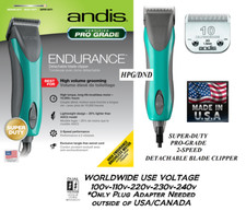 Andis SUPER-DUTY ENDURANCE 2-SPEED Pet CLIPPER US,UK,EU VOLTAGE 110v 220v 240v