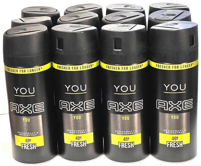 AXE BODY SPRAY YOU 48 HOURS NON STOP FRESH 12 PIECES 150 ML for sale
