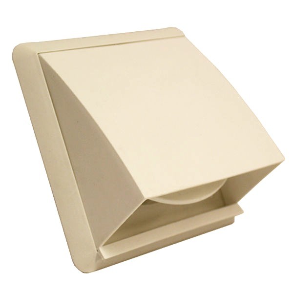 National Ventilation 4902C Cowled Wall Outlet - 4 Inch / 100mm (Cotswold Sand)