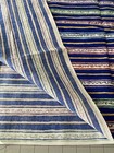 1Y Vintage Cranston Print Works VIP Blue Yellow Orange Stripes Squiggles Cotton — photo 6