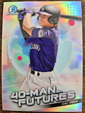 2021 Bowman Chrome 40-Man Futures Zac Veen Rookie Card #FMF-7 Rockies RC