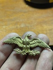 Aigle Impérial Ornement En Cuivre Doré Estampé 5,2 X 2,3 Cm
