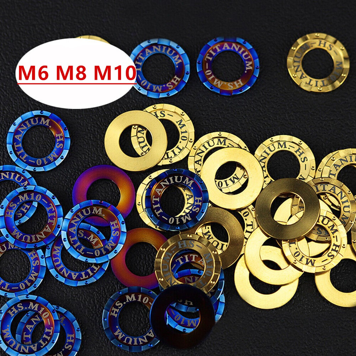 Rondelles De Titane Grade 5 - ASPEED - M6 M8 M10 (Étagement, DIN 912)