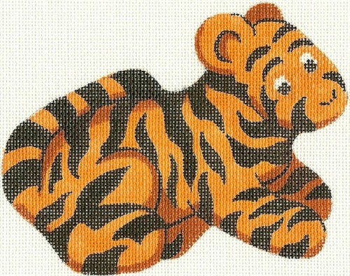 Needlepoint Handpainted Winnie the Pooh Tigger Christmas Silver Needle - Picture 2 of 4
