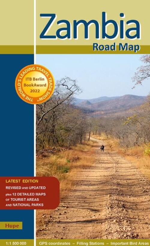 Thumbnail - Zambia Road Map | (land-)karte | Deutsch (2022) | Hupe, Ilona