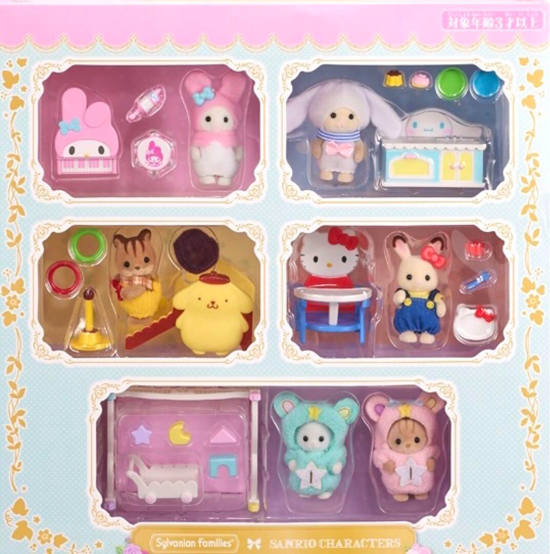 Sylvanian Families x Sanrio Characters Hello Kitty My Melody Baby