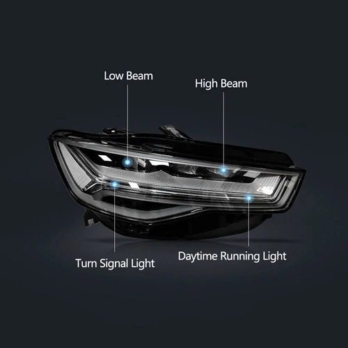 For Audi A6 S6 C7 2012-2018 Xenon Facelift to LED Headlights Assembly Headlamp - Picture 9 of 10