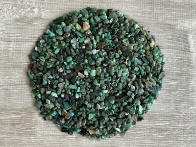 Grade A++ Emerald Semi Tumbled Gemstone Mini Chips 4 - 8 mm, Wholesale Bulk Lot