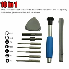 Triwing Screwdriver Repair Tool Kit 10 in 1 For Nintendo Switch SNES N64 NES Wii