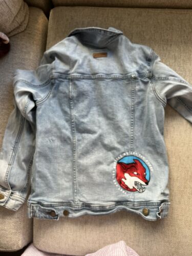 taylor swift we are the foxes jean jacket 1989 SMA