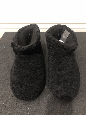 Next Black Borg Booties Slippers House Shoes XL UK UK
