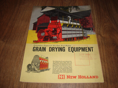 Vintage New Holland Grain Drying Equipment Brochure