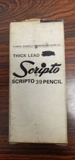 VINTAGE SCRIPTO 39 PENCIL RED THICK LEAD 12/PACK