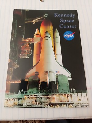 Postcard Kennedy Space Center NASA Launch Pad Up Close Rocket 337