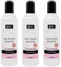 Image of 3 x XPEL Nail Care Nail Polish Remover & Nail Polish Remover Acetone Free 250ml