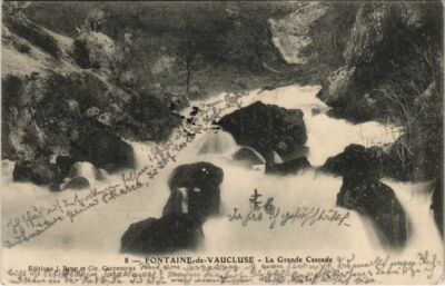 Old postcard VAUCLUSE FONTAINE-deVAUCLUSE - La Grande Cascade (1115871)