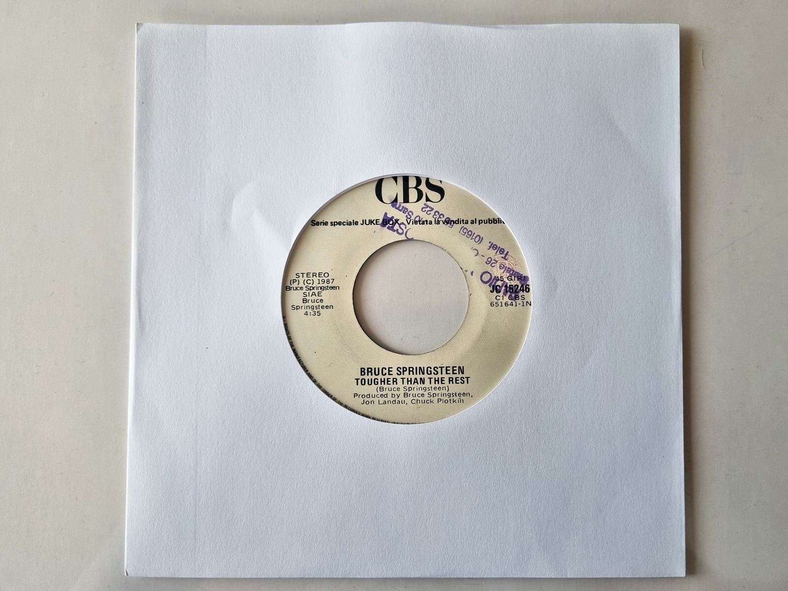 Bruce Springsteen/ George Michael - Tougher than the rest/ Kissing a fool PROMO