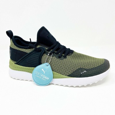 Puma Pacer Next Cage GK Black Capulet Olive Kids Size 6 Sneakers 367148 02