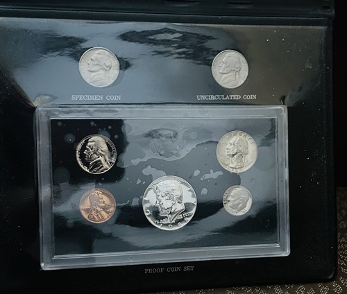 Vintage Proof Münzen 1968 mit zwei Nickel Exemplar Münze & unumzingelte Münze - Bild 10 von 11