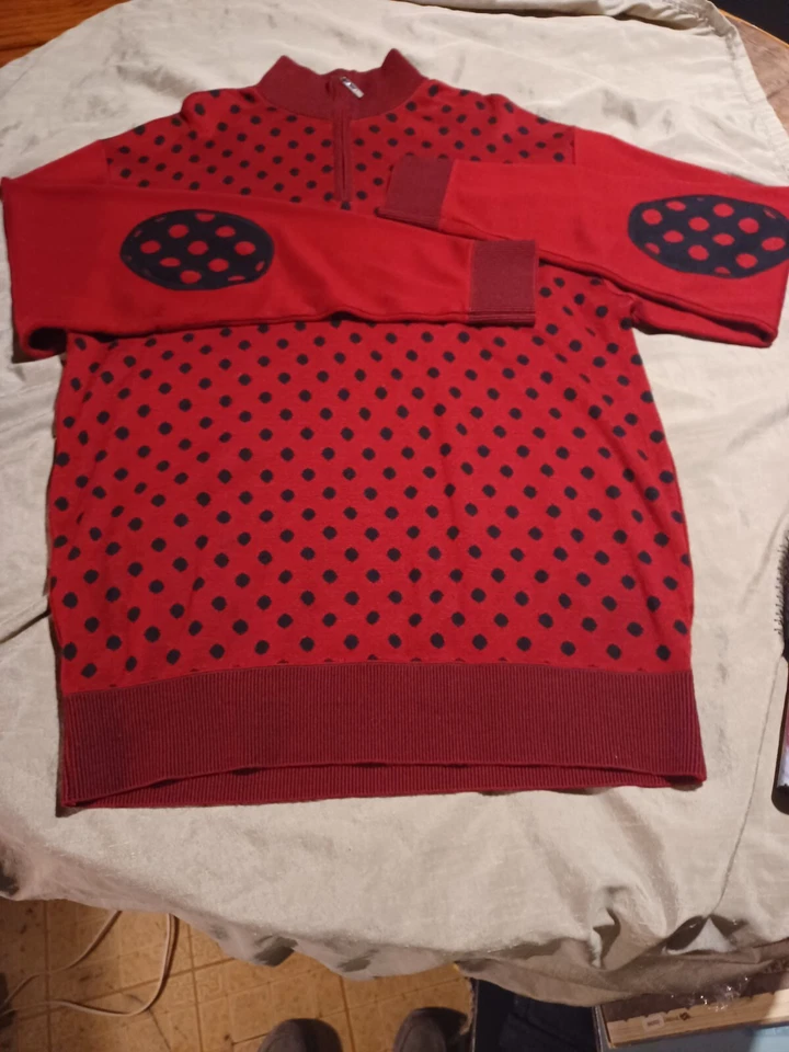 Suéter geométrico vintage Royal Prestige retro suave chenilla talla 3x Foto 3 de 4