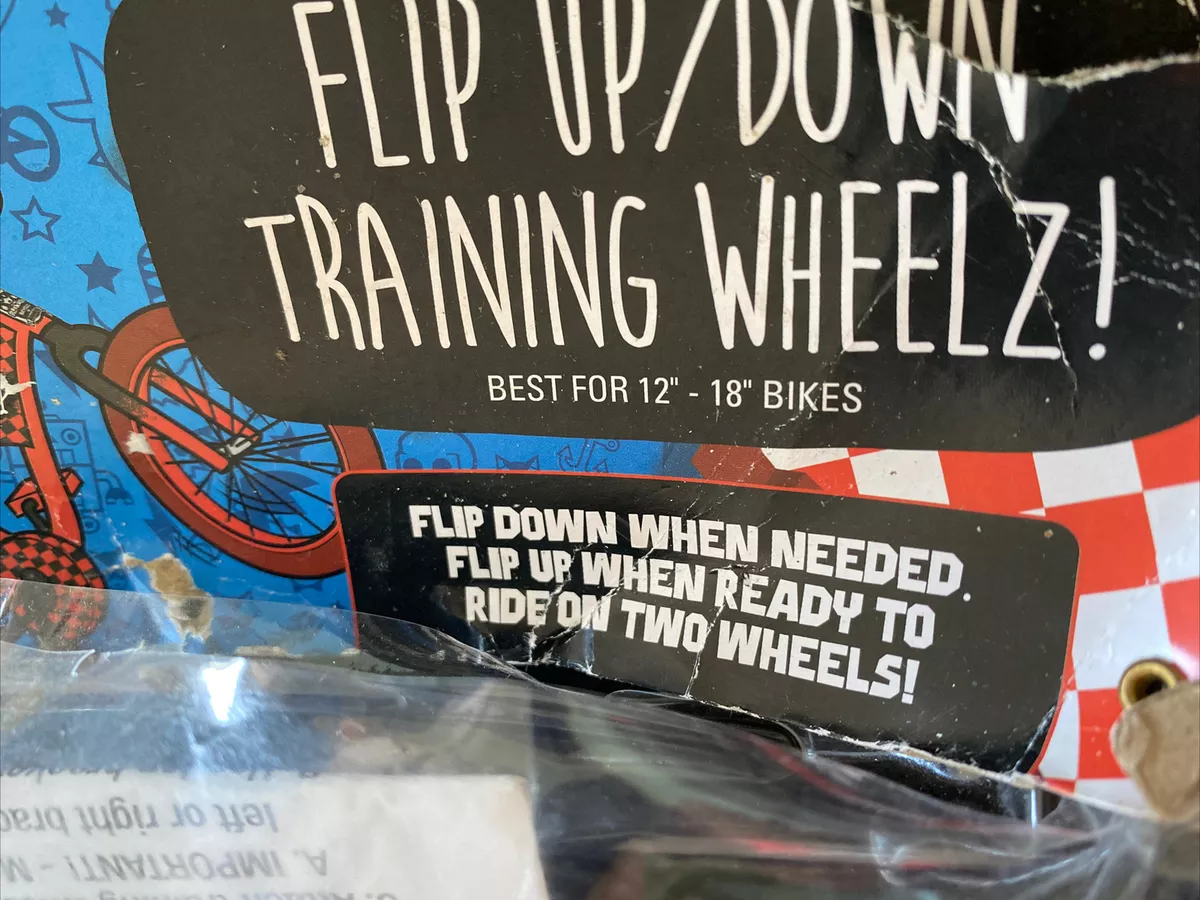 Flip up best sale training wheels