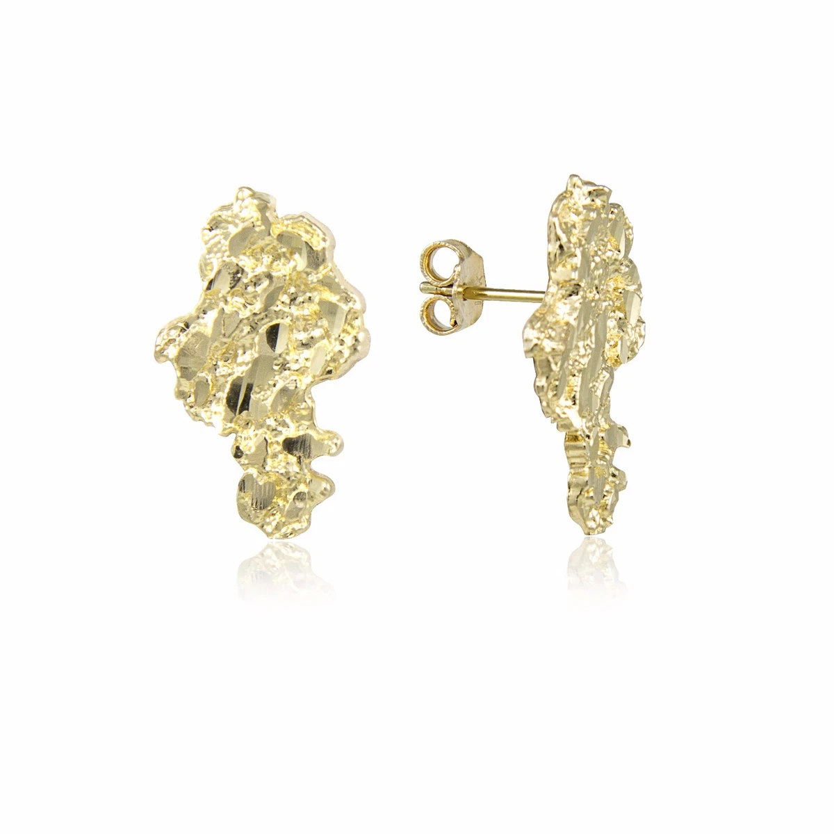 Gold nugget hotsell stud earrings