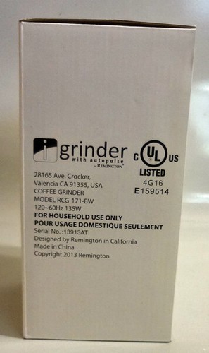 Molinillo de café y especias Remington iGrinder Autopulse NUEVO 7" hoja eléctrica - Imagen 2 de 6